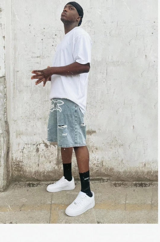 1:1 BBC ICE CREAM LIGHT WASH DEMIN SHORTS