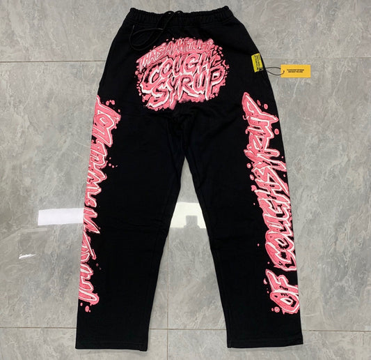 1:1 ALOCS X COUGH SYRUP AIRBRUSH VALENTINES SWEATPANTS