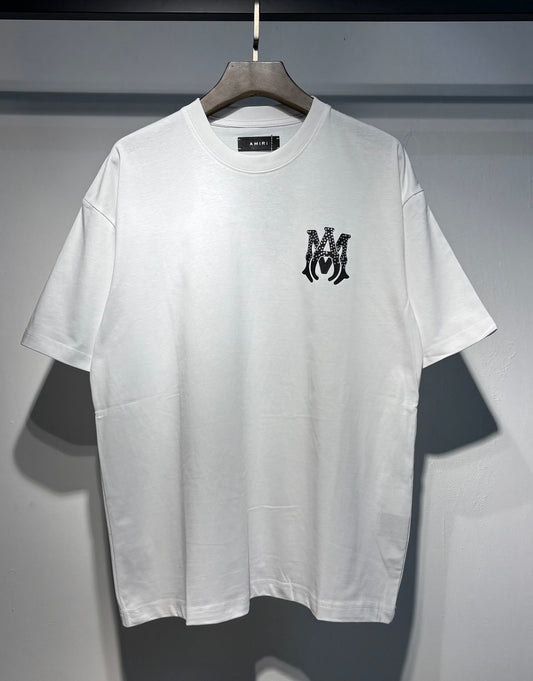 1:1 WHITE AMIRI ARTS DISTRICT TEE